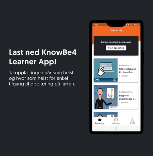 KnowBe4 learner app