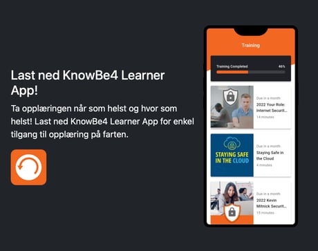 KnowBe4 Learner APP